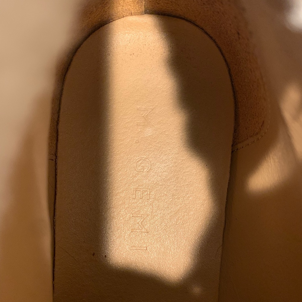 M Gemi womens shearling boots size 38 1/2 in tan - Picture 8 of 8